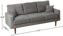 Load image into Gallery viewer, US Pride Furniture Macsen 2 Piece Living Room Set, Grey