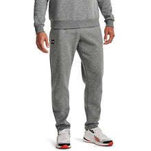 Load image into Gallery viewer, Under Armour Men's Rival Fleece Pants , Pitch Gray Light Heather (012)/Onyx White , 3X-Large