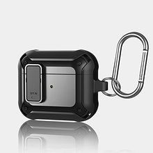 Load image into Gallery viewer, leQuiven Compatible with Airpods 3 Generation Case 2021, Shockproof Protective Case Cover for Airpods 3 Charging Case with Keychain, Full-Body Rugged Hard Shell for Air pods 3, Not Include AirPods
