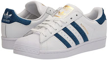 Load image into Gallery viewer, adidas Originals Men's Superstar Sneaker, White/Gold Metallic, 10.5