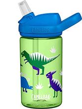 Load image into Gallery viewer, CamelBak eddy+ 14 oz Kids Water Bottle with Tritan Renew – Straw Top, Leak-Proof When Closed, Hip Dinos