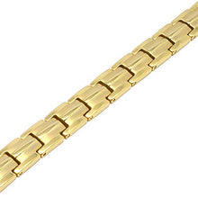 Load image into Gallery viewer, MagnetRX® Women's Ultra Strength Magnetic Therapy Bracelet - Arthritis Pain Relief & Carpal Tunnel Titanium Magnetic Bracelets for Women - Adjustable Length with Sizing Tool (Gold)