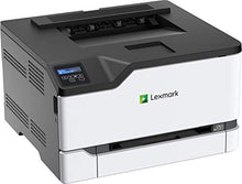 Load image into Gallery viewer, Lexmark C3224dw Color Laser Printer with Wireless capabilities, Standard Two Sided printing, Two Line LCD Screen with Full-Spectrum Security and Prints Up To 24 ppm (40N9000),White, Gray