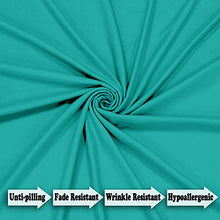 Load image into Gallery viewer, Mejoroom Full Size Sheet Set - Super Soft Microfiber 1800 Thread Count Luxury Egyptian Sheets with 15-inch Deep Pocket - Wrinkle and Hypoallergenic-4 Piece(Full,Teal)