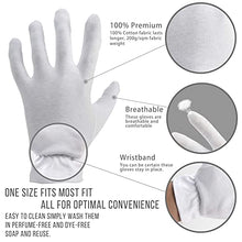 Load image into Gallery viewer, Regular Size Premium Cotton Gloves & 2 Jars of Hemp Oil Cream 8oz
