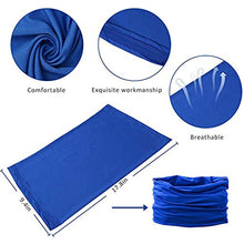 Load image into Gallery viewer, Youmymine 6 Pack Bandanas Unisex Outdoor Face Cover Headband Scarf Neck Windproof Scarf Sun Protection Bandana (Multicolor-2, 6 pc)