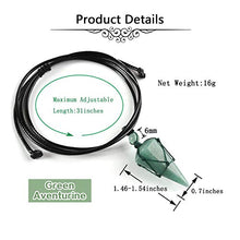 Load image into Gallery viewer, JOVIVI Natural Green Aventurine Necklace Hexagonal Pointed Cone Healing Crystals Stone Reiki Gemstone Chakra Pendant Necklace with Adjustable Rope