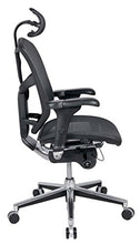 Load image into Gallery viewer, WorkPro Quantum 9000 Ergonomic Mesh High-Back Executive Chair with Headrest, Black/Silver