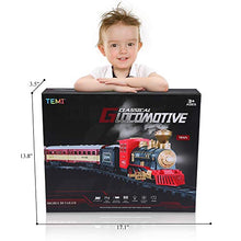 Load image into Gallery viewer, SNAEN Train Sets w/ Steam Locomotive Engine, Cargo Car and Tracks, Battery Powered Play Set Toy w/ Smoke, Light & Sounds, for Kids, Boys & Girls 3 4 5 6 7 Years Old