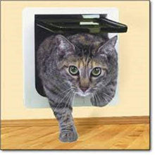 Load image into Gallery viewer, Ideal Pet Products Cat Flap Door with 4 Way Lock, 6.25" x 6.25" Flap Size