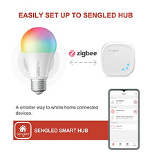 Load image into Gallery viewer, Sengled Zigbee Smart Bulb, Smart Hub Required, Works with SmartThings and Echo with built-in Hub, Voice Control with Alexa and Google Home, Color Changing 60W Equivalent A19 Alexa Light Bulb, 1 Pack
