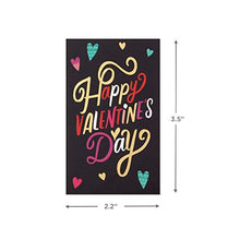 Load image into Gallery viewer, Hallmark Kids Mini Valentines Day Cards Assortment, 12 Cards with Envelopes (Gold Foil Happy Hearts)