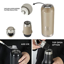 Load image into Gallery viewer, TIMBER RIDGE Oversized Zero Gravity Lounge Chair with 17 oz Sports Water Bottle, XL Padded Patio Chair with Cup Holder, Folding Reclining Lawn Chair with Adjustable Headrest, Support up to 350LBS