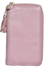Load image into Gallery viewer, Easyoulife Credit Card Holder Wallet Womens Zipper Leather Case Purse RFID Blocking (Pink)