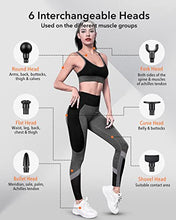 Load image into Gallery viewer, Massage Gun Deep Tissue, Percussion Muscle Massager Gun for Athletes Pain Relief with Upgrade Brushless Motor, 6 Massage Heads