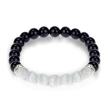 Load image into Gallery viewer, Natural Black Obsidian Crystal Bracelet-Chakra Healing Selenite Agate for Energy Balancing