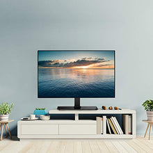 Load image into Gallery viewer, MOUNTUP Universal TV Stand, Table Top TV Stands for 37 to 70 Inch Flat Screen TVs - Height Adjustable, Tilt, Swivel TV Mount with Tempered Glass Base Holds up to 88 lbs, Max VESA 600x400mm MU0031