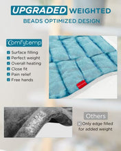 Load image into Gallery viewer, Comfytemp Weighted Heating Pad for Back Pain Relief, 22"x33" XXL Large Electric Heating Pad for Neck and Shoulders with 3 Heat Settings, 2H Auto-Off, Back Heated Wrap for Cramps - Washable