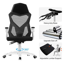 Load image into Gallery viewer, HOMEFUN Ergonomic Office Chair, High Back Adjustable Desk Task Chair with Armrests White with Lumbar Support