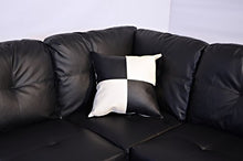 Load image into Gallery viewer, Beverly Fine Funiture Sectional Sofa Set, 91A Black