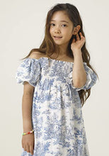 Load image into Gallery viewer, NOTHING FITS BUT Girl’s Classic Linen Cotton Dress, Hana Gown, Kids Casual Frock, 6 Years