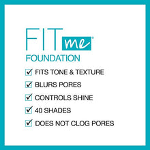 Load image into Gallery viewer, Maybelline Fit Me Matte + Poreless Liquid Foundation Makeup, Natural Beige, 1 fl; oz; Oil-Free Foundation