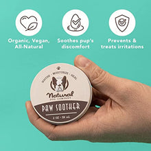 Load image into Gallery viewer, Natural Dog Company Paw Soother (2oz / 59mL Tin) | Natural, Organic, Healing Paw Pad Balm for Pets | Dog Skin Soother for Dry, Cracked, and Rough Paws | Veterinarian-Approved Paw Pad Moisturizer