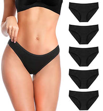 Load image into Gallery viewer, YADIFEN Women's Bikini Underwear Panties Low Waist Briefs 5/10 Pack