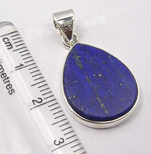 Load image into Gallery viewer, SilverStarJewel Solid Sterling Silver Lapis Lazuli Pendant 1.2" Latest Style