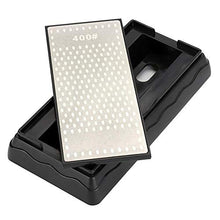 Load image into Gallery viewer, Sharpening Stone Two Sides Grit Kitchen Sharpening Tool Double Sides Stones Knife Non-Slip Case Lapping Stone