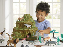 Load image into Gallery viewer, Animal Zone Safari Figure Mountain Playset, for Ages 3-6, 30 Pieces