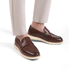 Load image into Gallery viewer, Bruno Marc Men's Casual Dress Shoes Slip-on Lightweight Penny Loafers, Dark Brown, Size 9.5, SBLS2349M