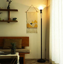 Load image into Gallery viewer, CO-Z Antique Bronze Torchiere Floor Lamp with Glass Shade, Tall Torch Lamp for Living Room Corner Bedroom Office, 71" Uplight Task Standing Lamp with LED Bulb, 3 Way Pole Floor Light