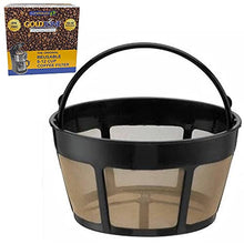 Load image into Gallery viewer, GOLDTONE Reusable 8-12 Cup Basket Coffee Filter fits Hamilton Beach Coffee Makers and Brewers. Replaces your Hamilton Beach Reusable Coffee Filter - BPA Free