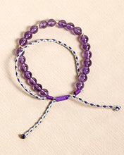 Load image into Gallery viewer, Jewever Amethyst Crystals Bracelets for Women Crystals and Healing Stones Handmade Braided Rope Friendship Bracelets Gift 6mm Bead