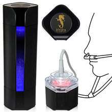 Load image into Gallery viewer, Le Angelique 2021 HYdra - Hydrogen Rich Water Bottle Generator + Gas Inhaler | 1.6 PPM Max Concentration Molecular H2 Maker Machine | PEM Membrane & SPE Technology Ionizer | USB Recharge (Black)