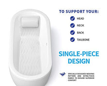 Load image into Gallery viewer, Quilted Full Body Bath Mat: Tub Mattress for Soaking, Non-Slip Bathtub Pillow with Suction Cups, 3D Air Mesh Technology, Spa Cushion for Head, Neck, and Back Support, Soft, Breathable Bathpillows