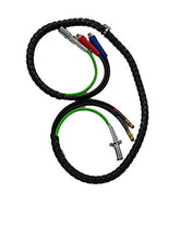 Load image into Gallery viewer, TORQUE 12ft 3 in 1 ABS & Power Air Line Hose Wrap 7 Way Electrical Cable with Handle Grip for Semi Truck Trailer Tractor (TR813212)