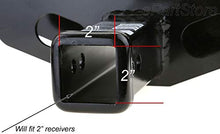 Load image into Gallery viewer, eVerHITCH US American Black & Chrome Flag Emblem Trailer Metal Hitch Cover Fits 2" Receivers