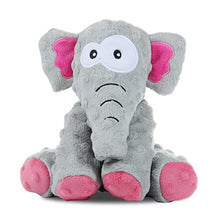 Load image into Gallery viewer, Dog Toys, Squeaky Plush Dog Toy for Puppy Small Medium Dogs, Cute Soft Stuffed Puppy Toys with Crinkle Paper and Squeaker, for Teeth Cleaning and Boredom (Elephant)