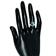 Load image into Gallery viewer, Sterling Silver with Natural Labradorite Solitaire Ring