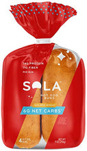 Load image into Gallery viewer, Sola Low Carb Sweet & Buttery Variety Pack, 1 Sweet & Buttery Bread, 1 Golden Wheat Hot Dog Buns, 1 Golden Wheat Hamburger Buns, (Pack of 3)
