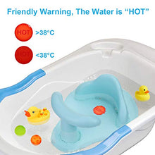 Load image into Gallery viewer, Bath Seat Baby Bathtub Seat with Non-Slip & Soft Bath Mat, Portable Toddler Infant Child Bath Tub Seat with Backrest, 6-12 Months, Blue