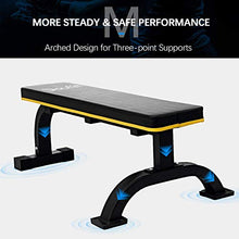 Load image into Gallery viewer, Flat Weight Bench, Doufit WB-02 Heavy Duty Exercise Bench for Home Gym, Dumbbell Workout Bench for Weight Training