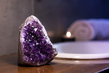 Load image into Gallery viewer, EMPORION Natural Amethyst (1 lb to 1.5 lb) Crystal Clusters Stone from Uruguay Raw Geode Quartz - Deep Purple Color