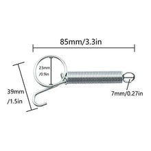 Load image into Gallery viewer, ZRM&E 2pcs 85mm Multifunctional Cage Door Spring Hook Metal Finger Spring Latch Hook for Fixing Pet Cage Door