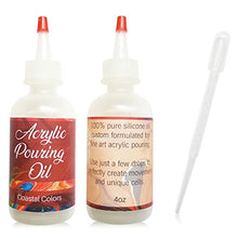 Load image into Gallery viewer, Acrylic Pouring Oil with Yorker Cap & Pipette, 100% Pure Silicone, Perfect for Artists, 4oz, Made in The USA!