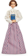 Load image into Gallery viewer, Barbie Inspiring Women Helen Keller Doll (12-inch) Wearing Blouse and Skirt, with Doll Stand & Certificate of Authenticity, Gift for Kids & Collectors
