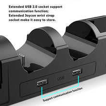 Load image into Gallery viewer, Charging Dock for Nintendo Switch, Charging Station for Nintendo Switch Joy Cons and Nintendo Switch Pro Controllers with LED Indicator