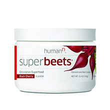 Load image into Gallery viewer, humanN SuperBeets - Circulation Superfood, Concentrated Beet Crystals, Nitric Oxide Boosting Supplement, Vitamin C, Beets Grown in USA, Black Cherry Flavor, 5.3 ounces